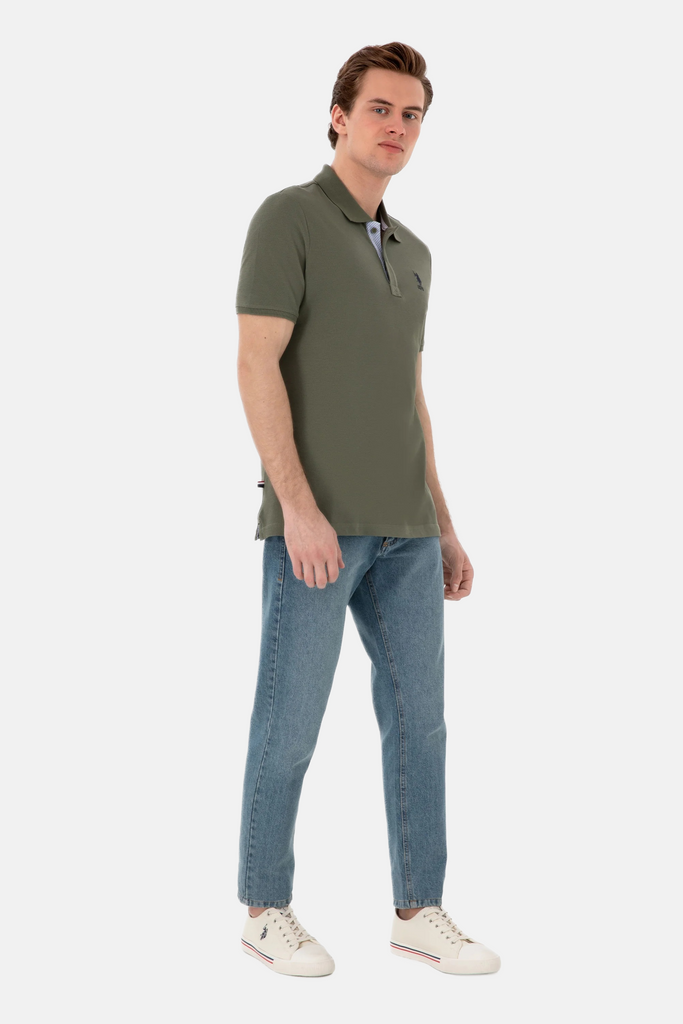 U.S. Polo Assn. khaki muška majica s kratkim rukavima-[SKU]