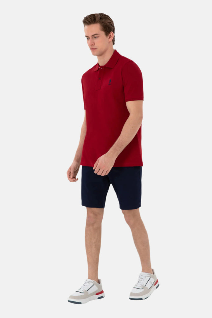 U.S. Polo Assn. bordo muška majica s kratkim rukavima-[SKU]