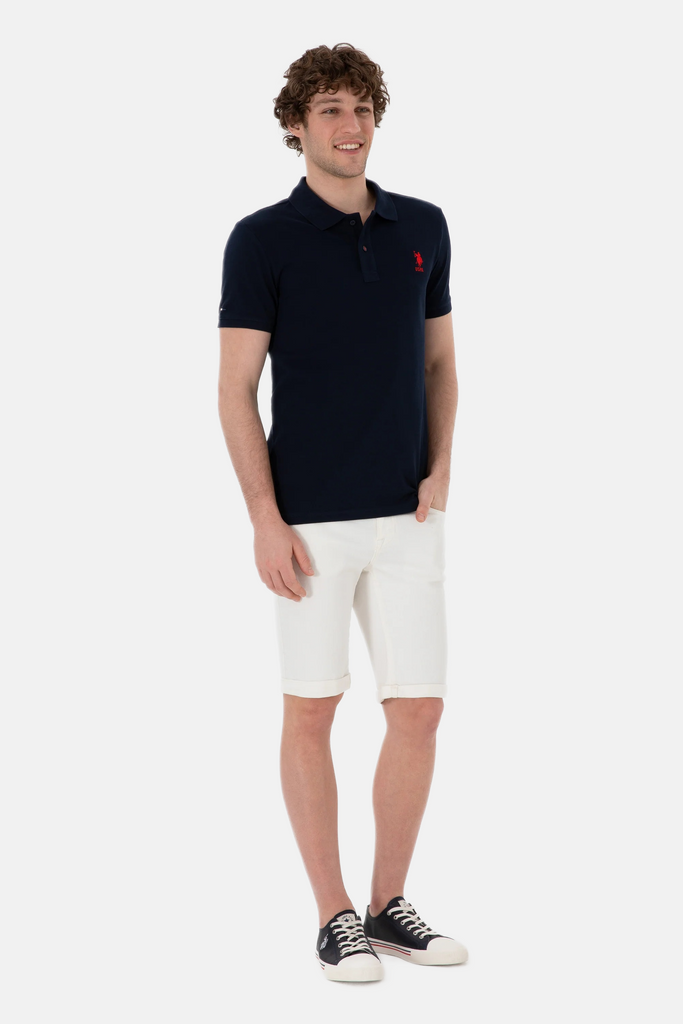 U.S. Polo Assn. teget plava muška majica s kratkim rukavima-[SKU]