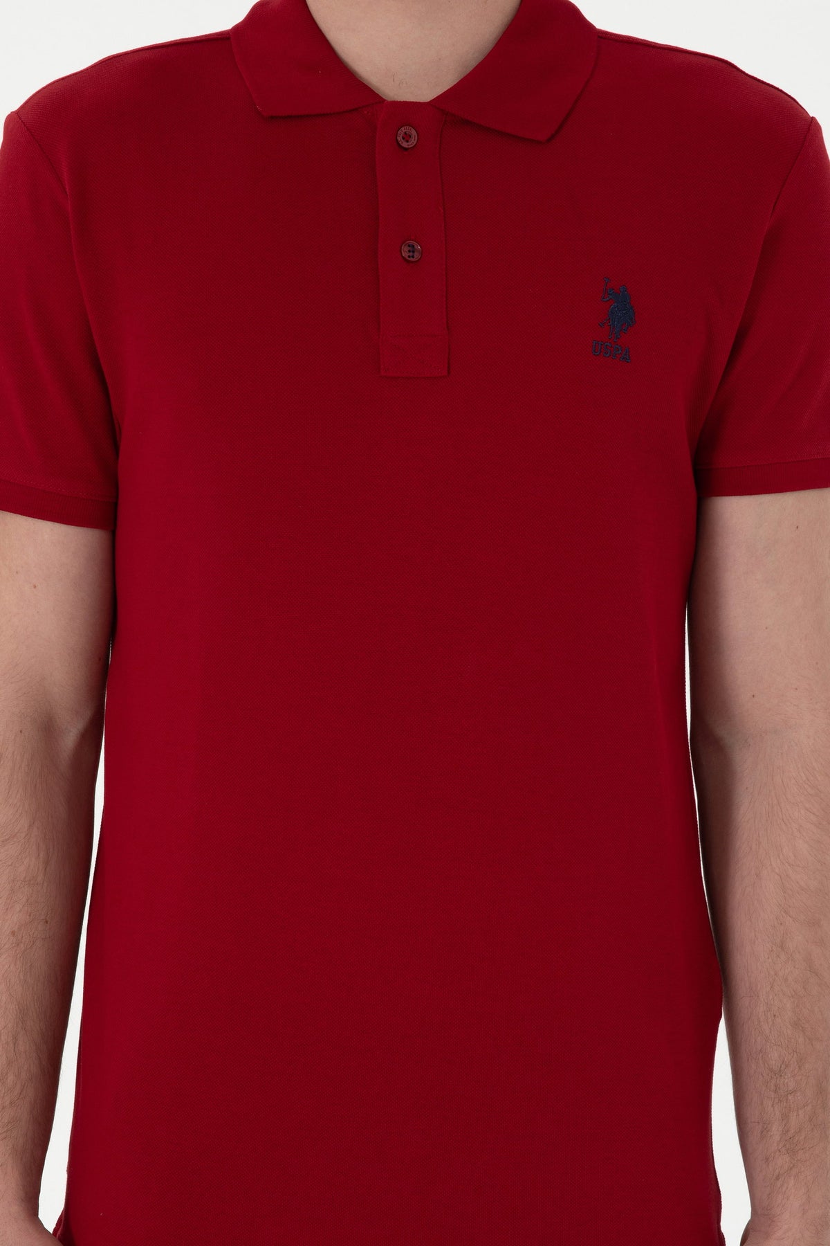 U.S. Polo Assn. bordo muška polo majica s vezenim logom i oznakom na rukavu