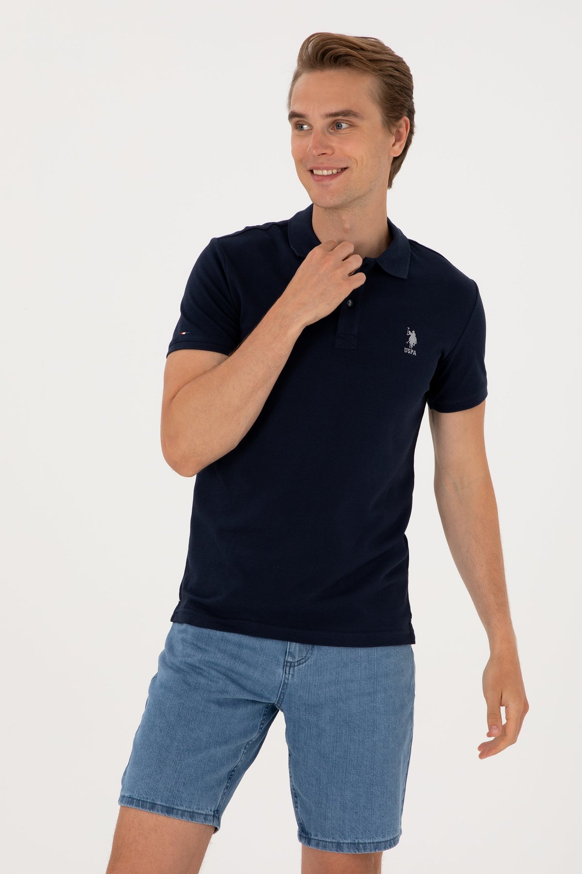 U.S. Polo Assn. teget muška polo majica s vezenim logom