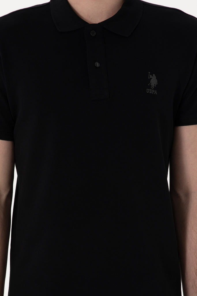 U.S. Polo Assn. crna muška majica s kratkim rukavima-[SKU]
