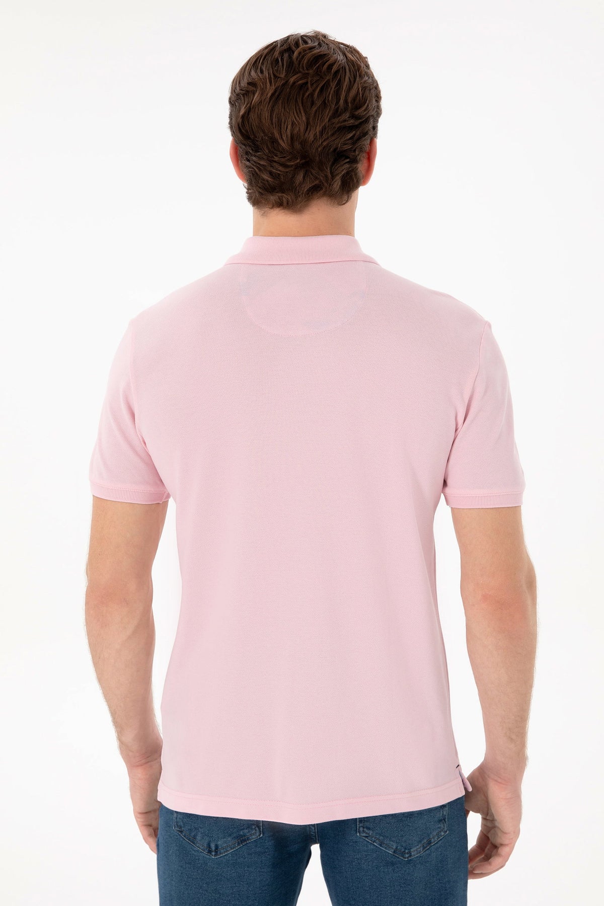 U.S. Polo Assn. roza muška polo majica s vezenim logom