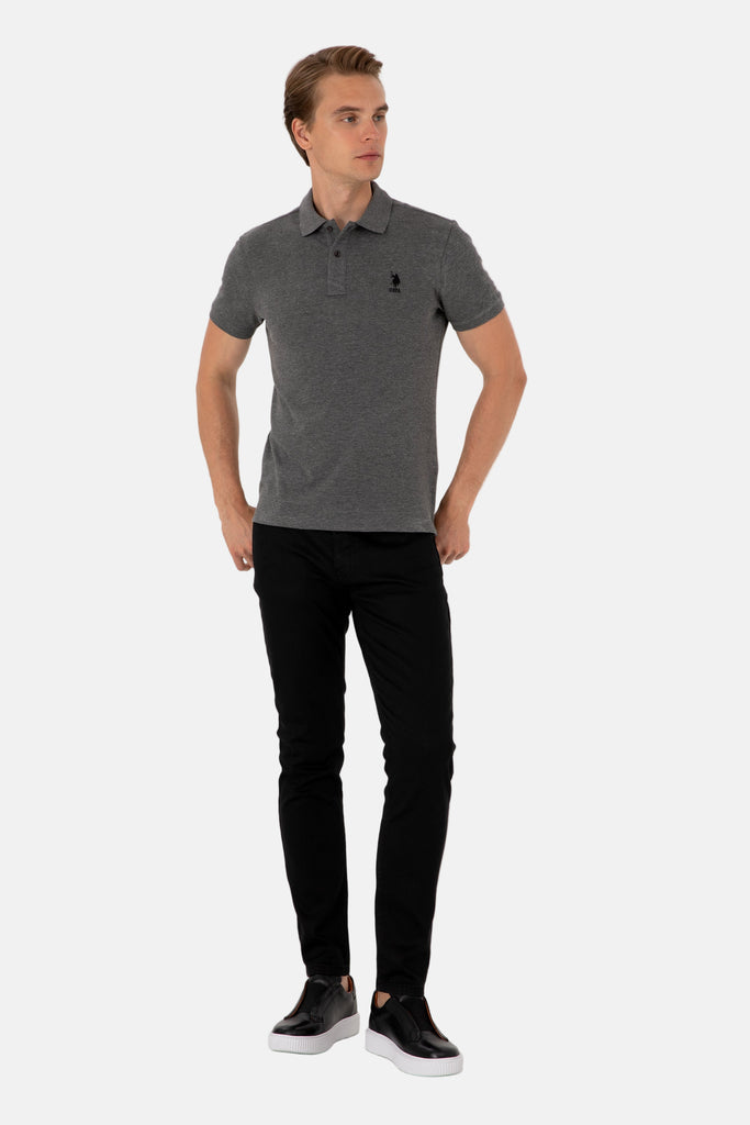 U.S. Polo Assn. siva muška polo majica kratkih rukava-[SKU]