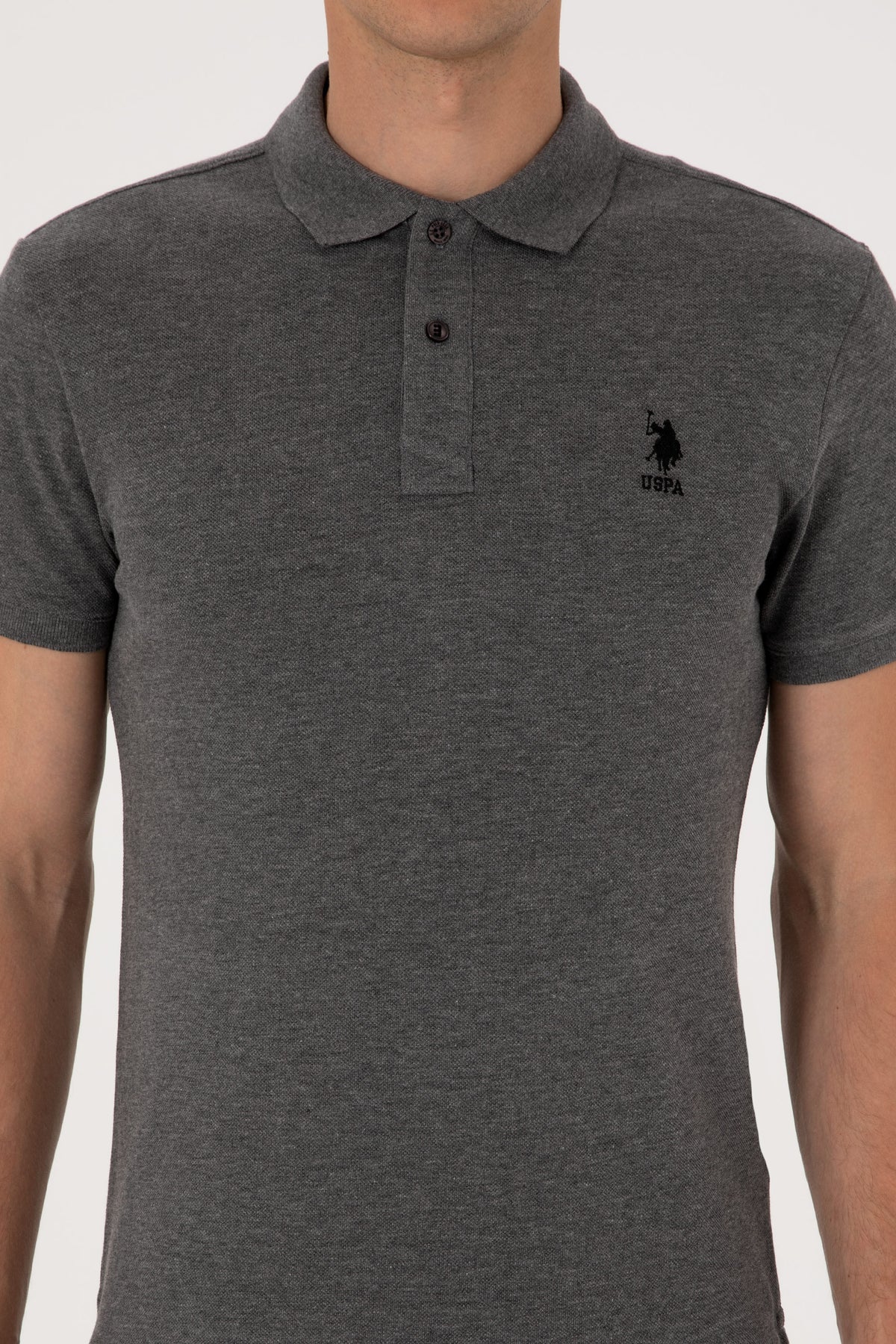 U.S. Polo Assn. siva muška polo majica kratkih rukava klasičnog kroja