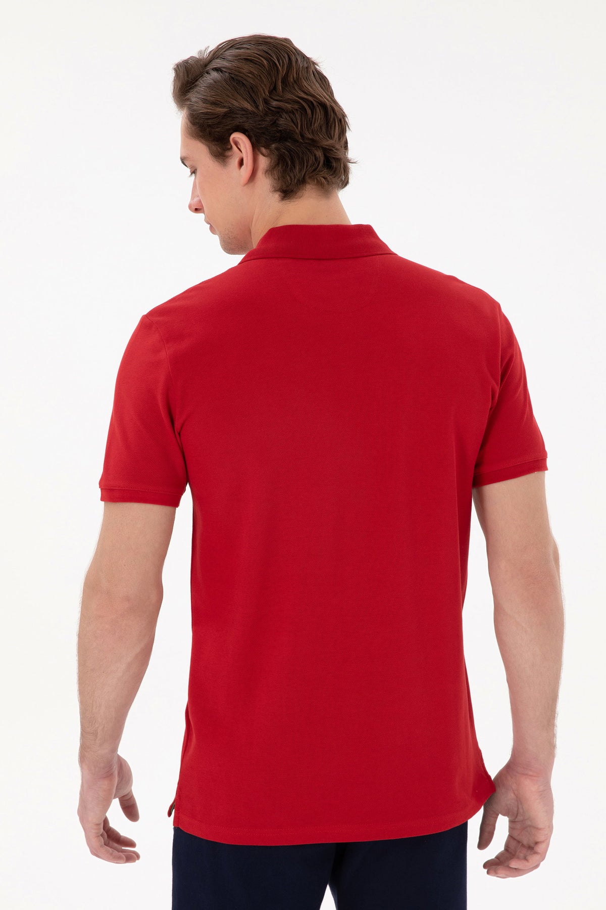 U.S. Polo Assn. crvena muška polo majica s vezenim logom