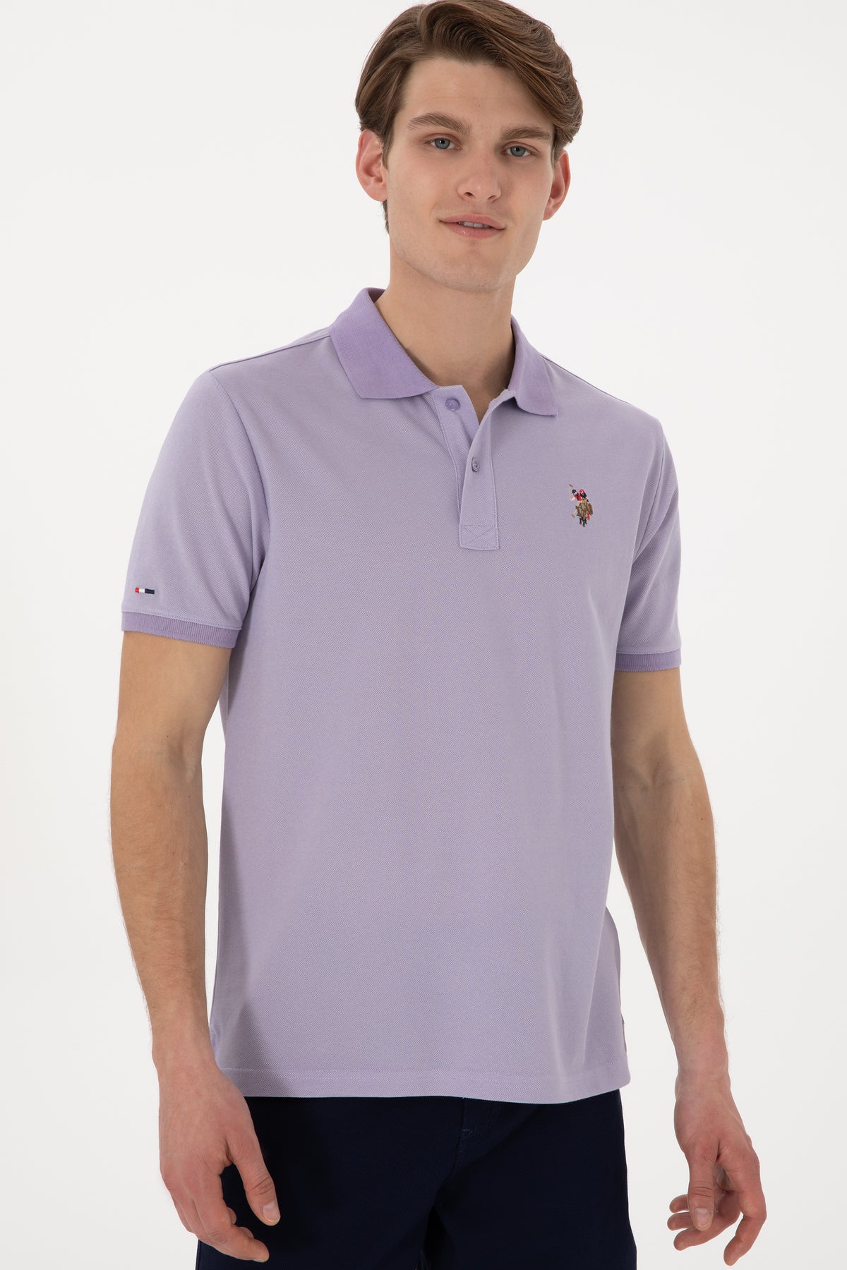 U.S. Polo Assn. lavanda muška polo majica