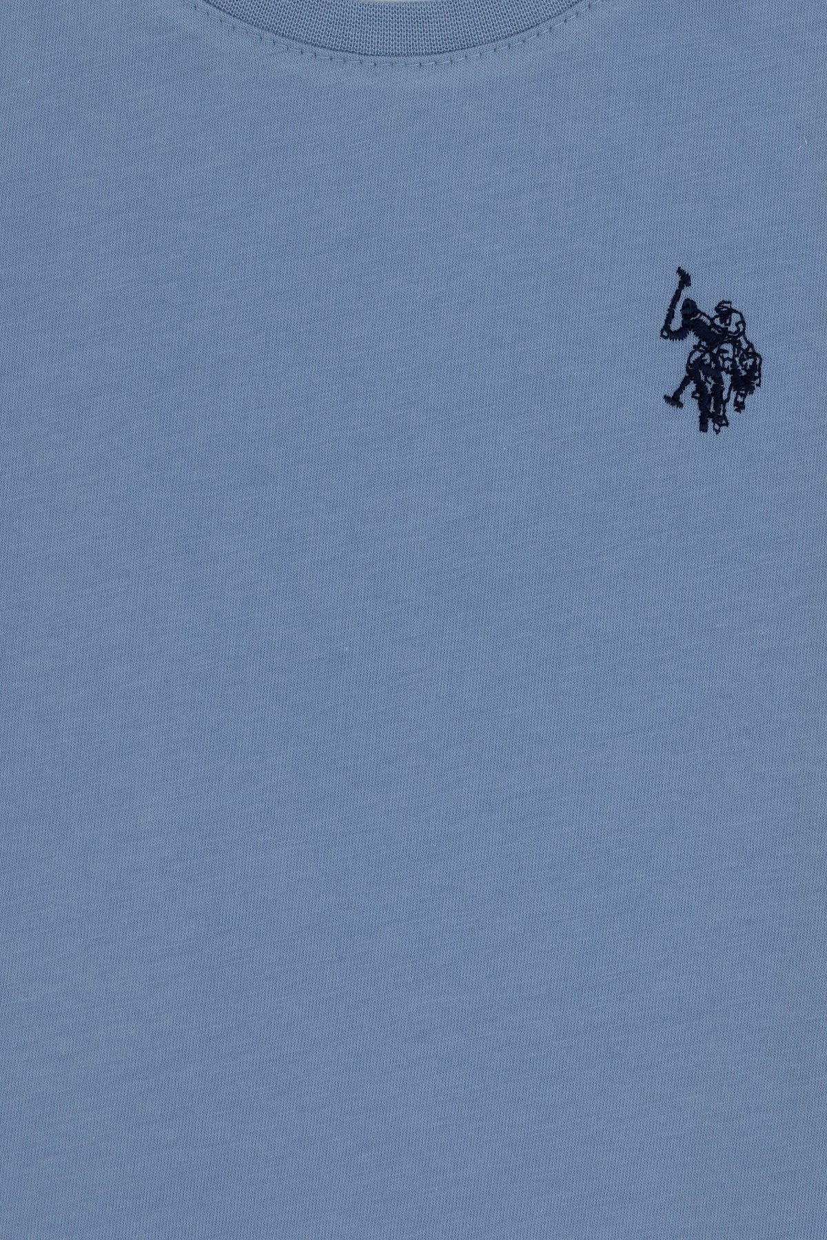 U.S. Polo Assn. svijetloplava majica za dječake s okruglim izrezom i vezenim logom