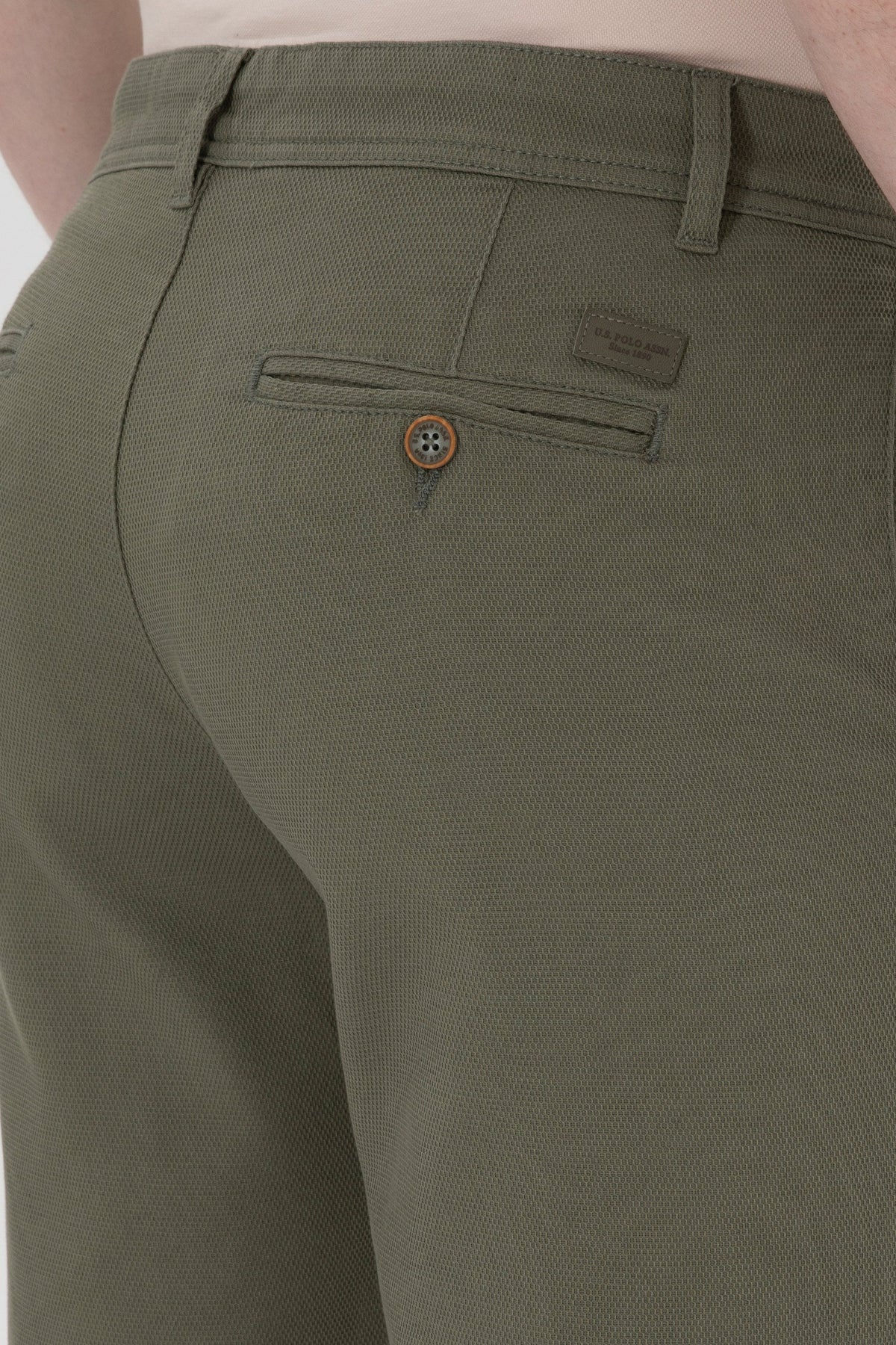 U.S. Polo Assn. maslinastozeleni muški šorc