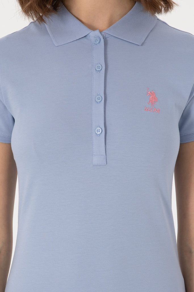 U.S. Polo Assn. svijetlo plava ženska majica s kratkim rukavima-[SKU]