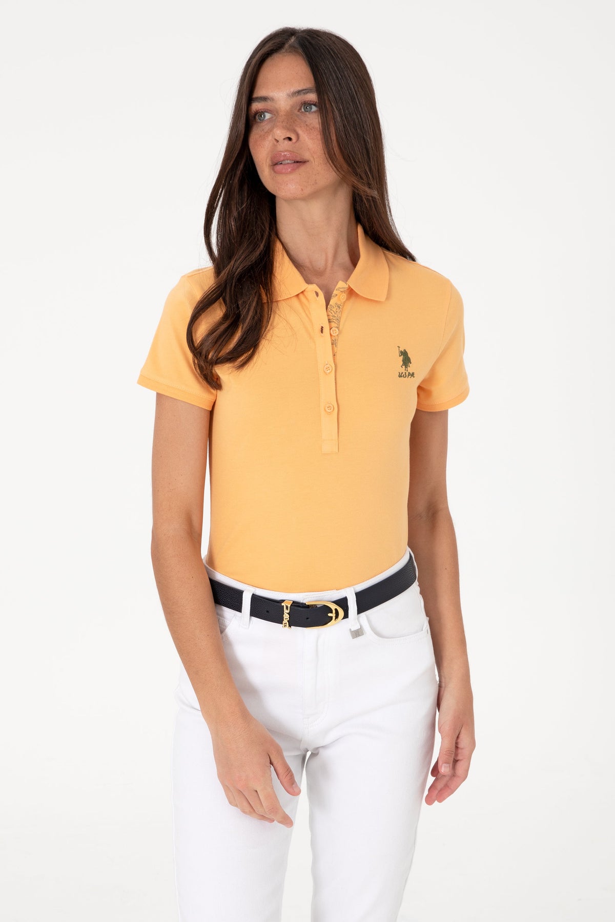 U.S. Polo Assn. žuta ženska majica s kratkim rukavima