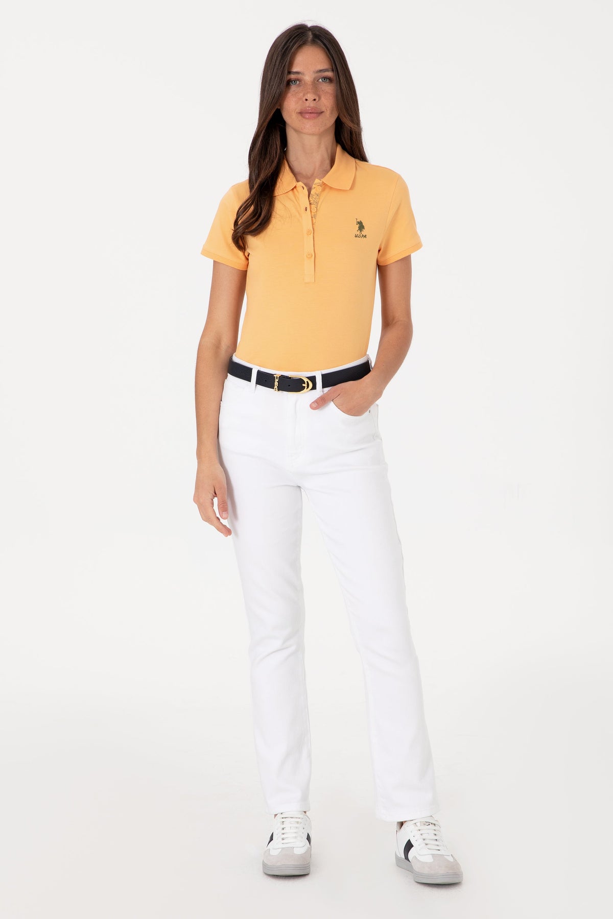 U.S. Polo Assn. žuta ženska majica s kratkim rukavima