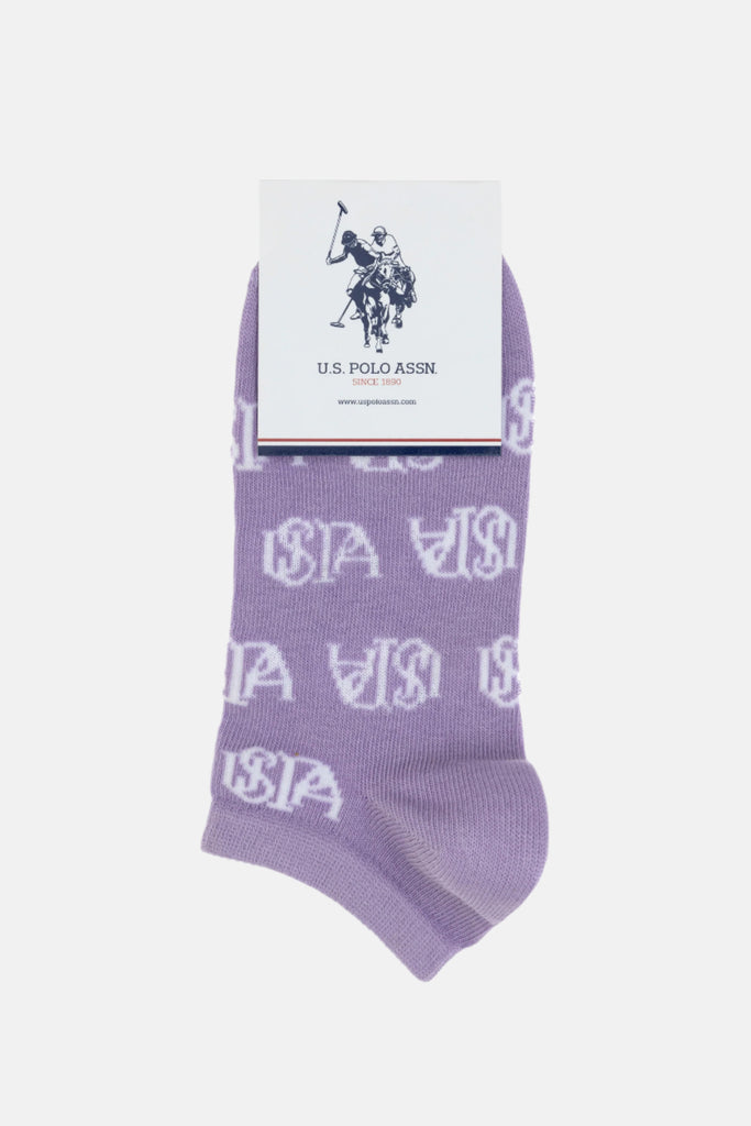 U.S. Polo Assn. ljubičaste ženske čarape s uzorkom 2/1-[SKU]