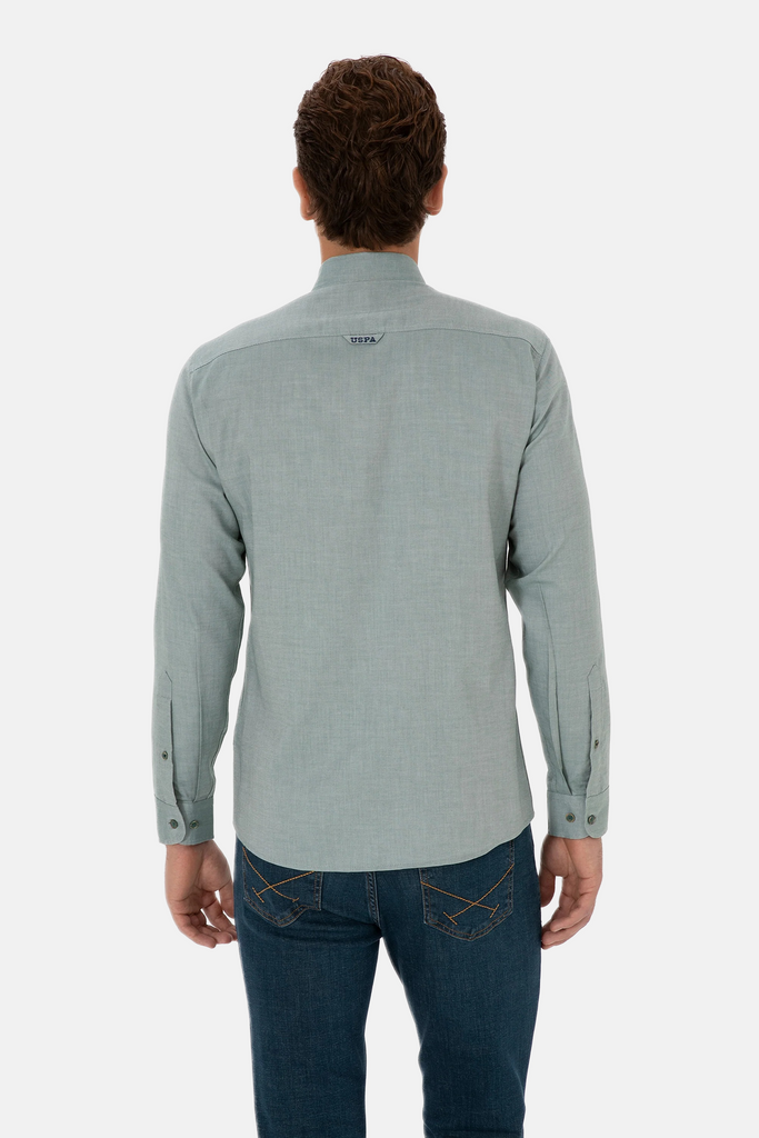 U.S. Polo Assn. zelena muška košulja s teksturom-[SKU]