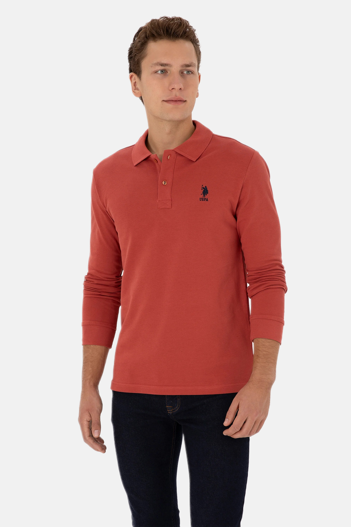 U.S. Polo Assn. roza muška majica s dugim rukavima