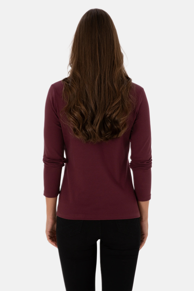 U.S. Polo Assn. bordo ženska polo majica dugih rukava-[SKU]