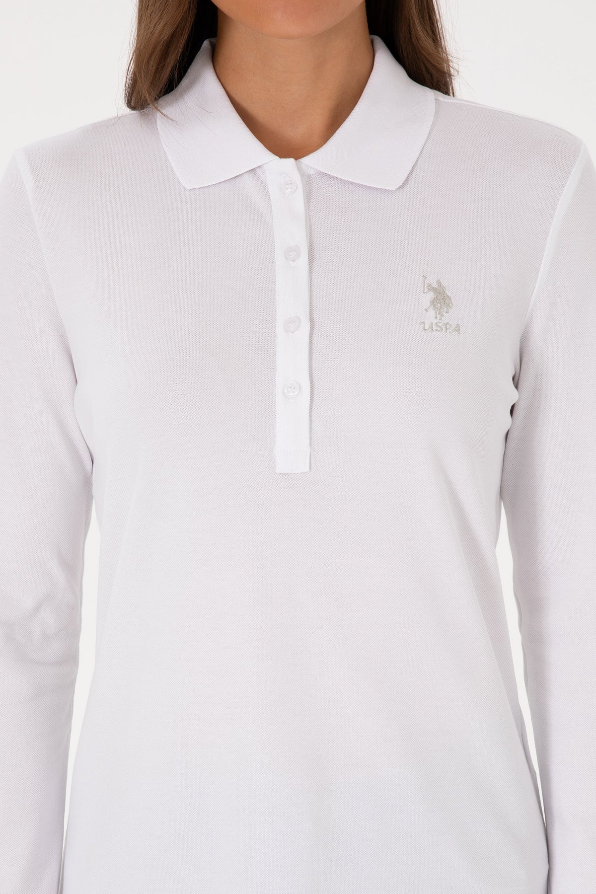 U.S. Polo Assn. bijela ženska majica s dugim rukavima