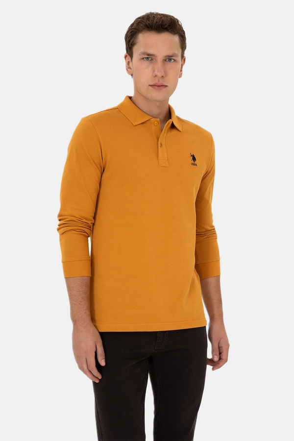 U.S. Polo Assn. žuta muška polo majica dugih rukava