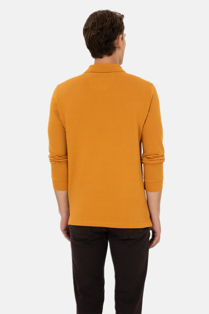 U.S. Polo Assn. žuta muška polo majica dugih rukava-[SKU]