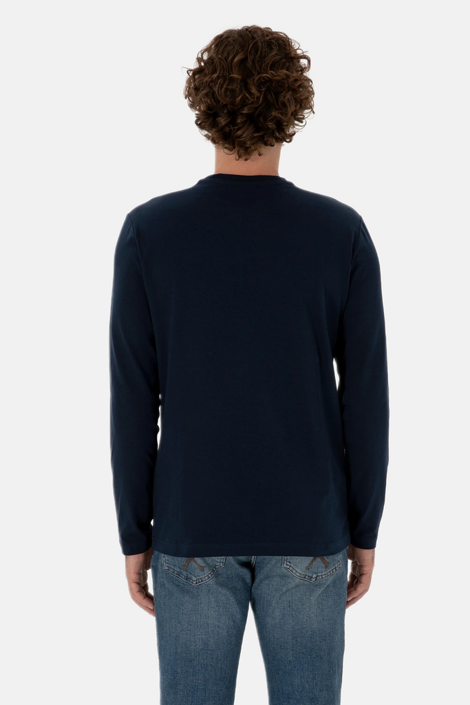 U.S. Polo Assn. teget plava muška majica dugih rukava-[SKU]