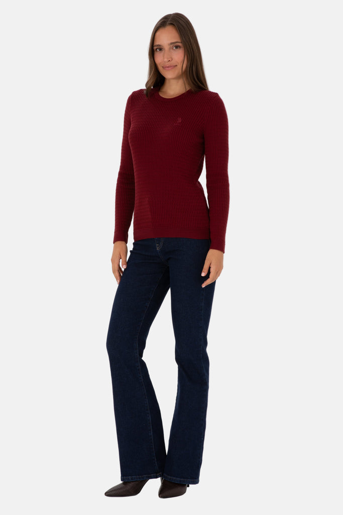 U.S. Polo Assn. bordo ženski džemper (2226393VR014)-[SKU]