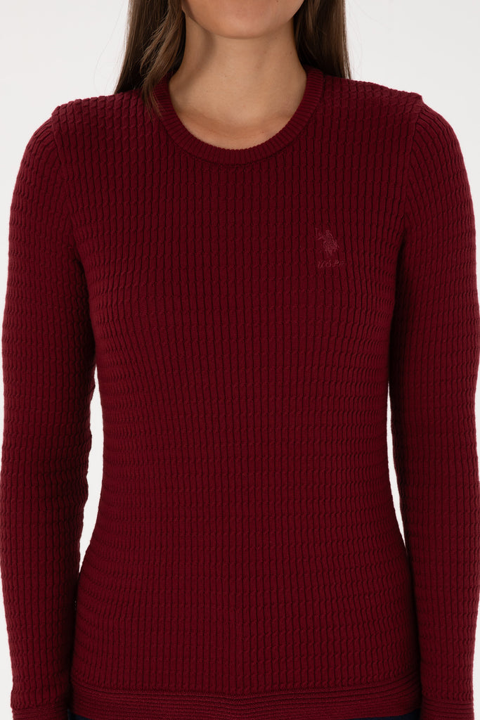 U.S. Polo Assn. bordo ženski džemper (2226393VR014)-[SKU]