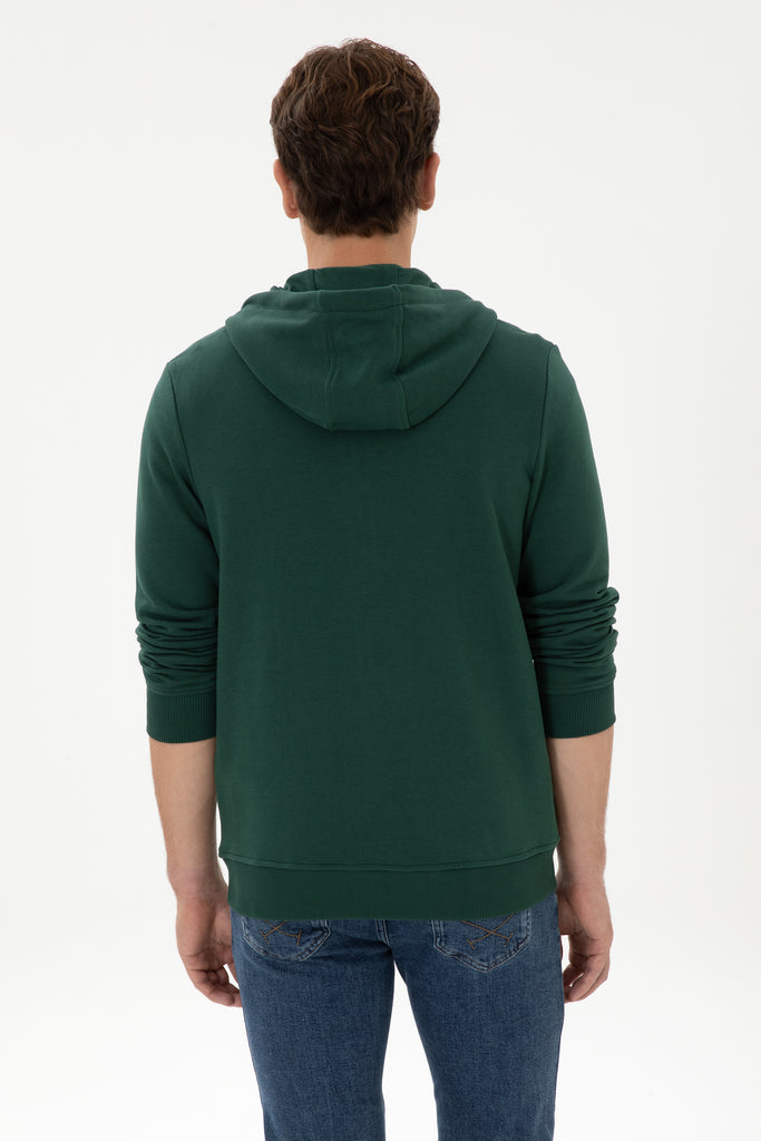 U.S. Polo Assn. zelena muška dukserica sa kapuljačom-[SKU]