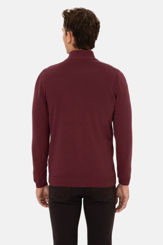 U.S. Polo Assn. crveni muški džemper sa rajsferšlusom-[SKU]