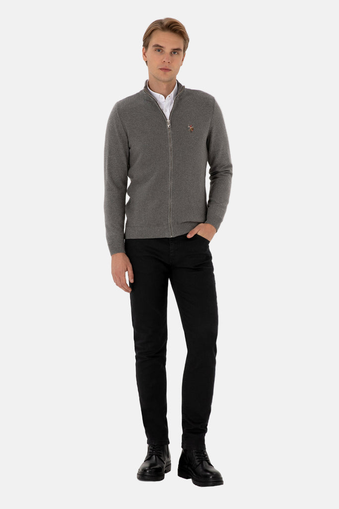 U.S. Polo Assn. sivi muški džemper (2227188VR086)-[SKU]
