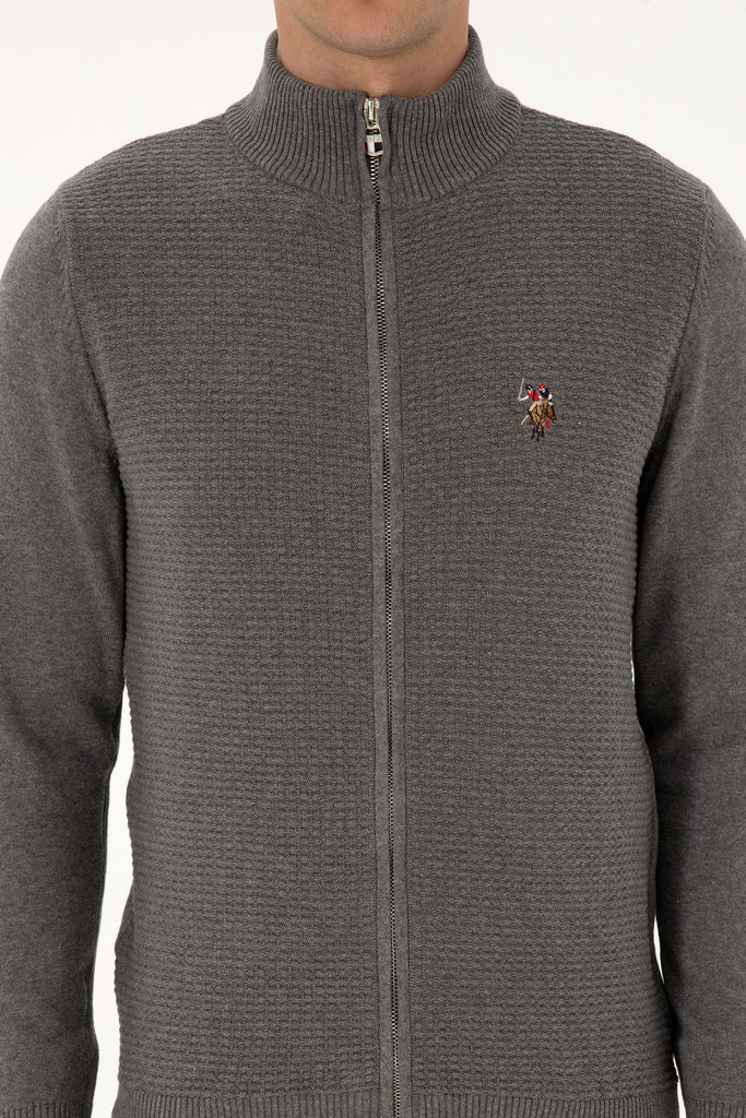 U.S. Polo Assn. sivi muški džemper (2227188VR086)-[SKU]