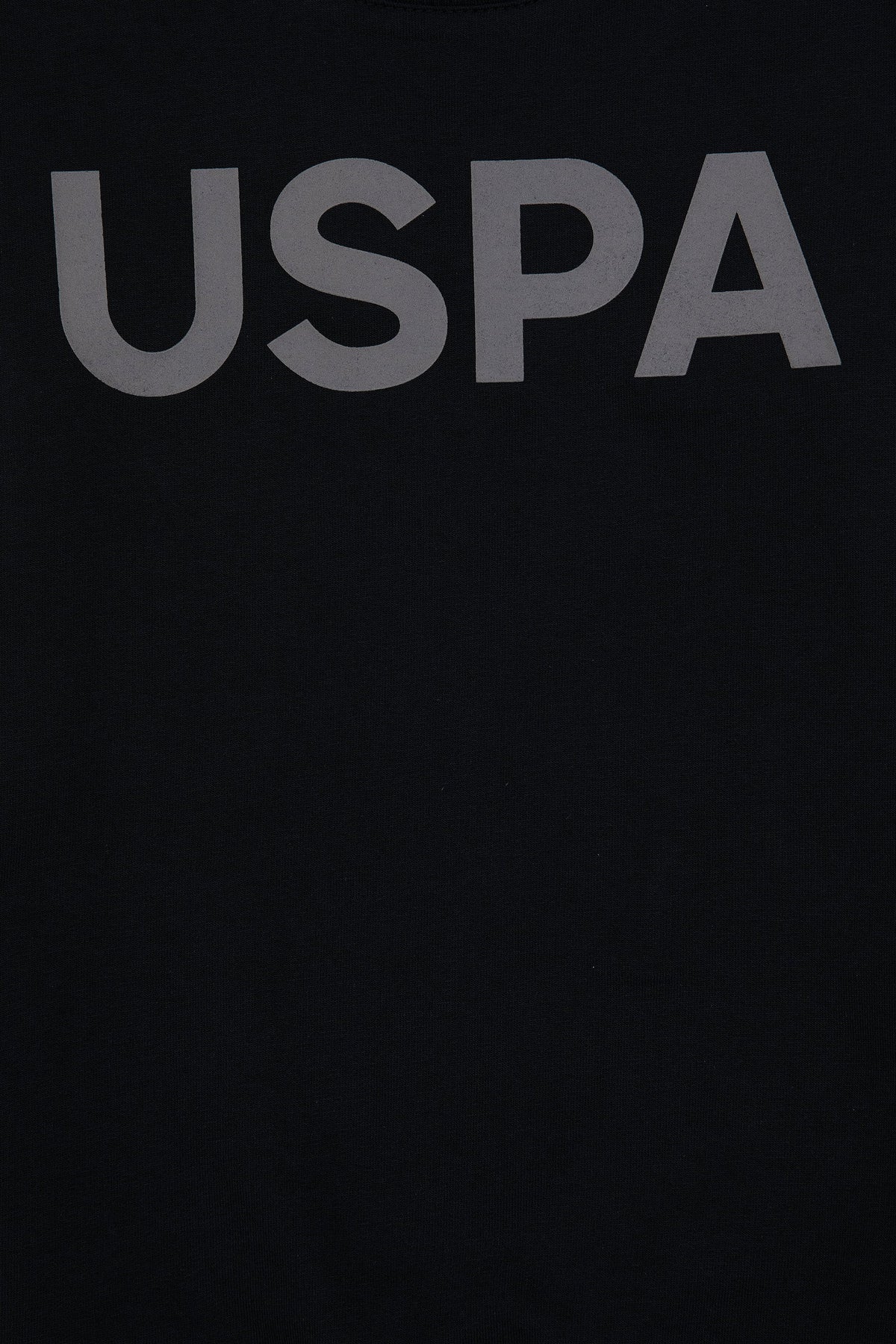 U.S. Polo Assn. crna majica za dječake dugih rukava s velikim logotipom