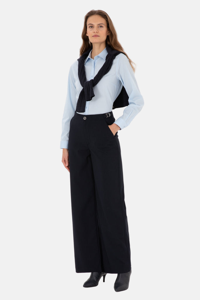 U.S. Polo Assn. svijetlo plava ženska košulja s dugim rukavima-[SKU]