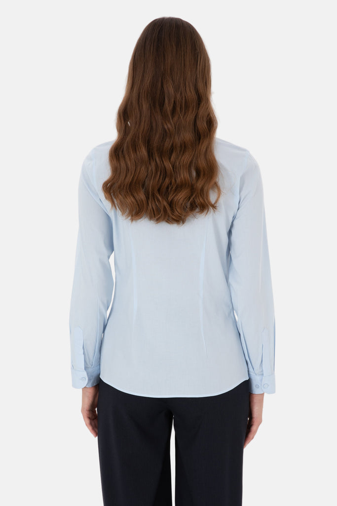 U.S. Polo Assn. svijetlo plava ženska košulja s dugim rukavima-[SKU]