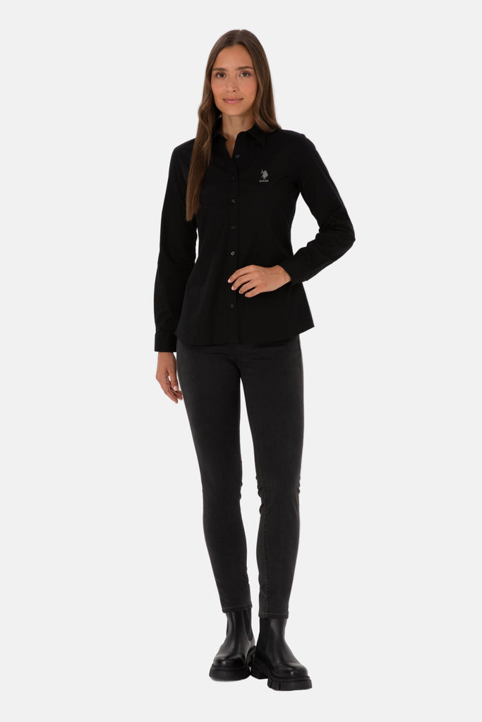 U.S. Polo Assn. crna ženska košulja (2230184VR046)-[SKU]