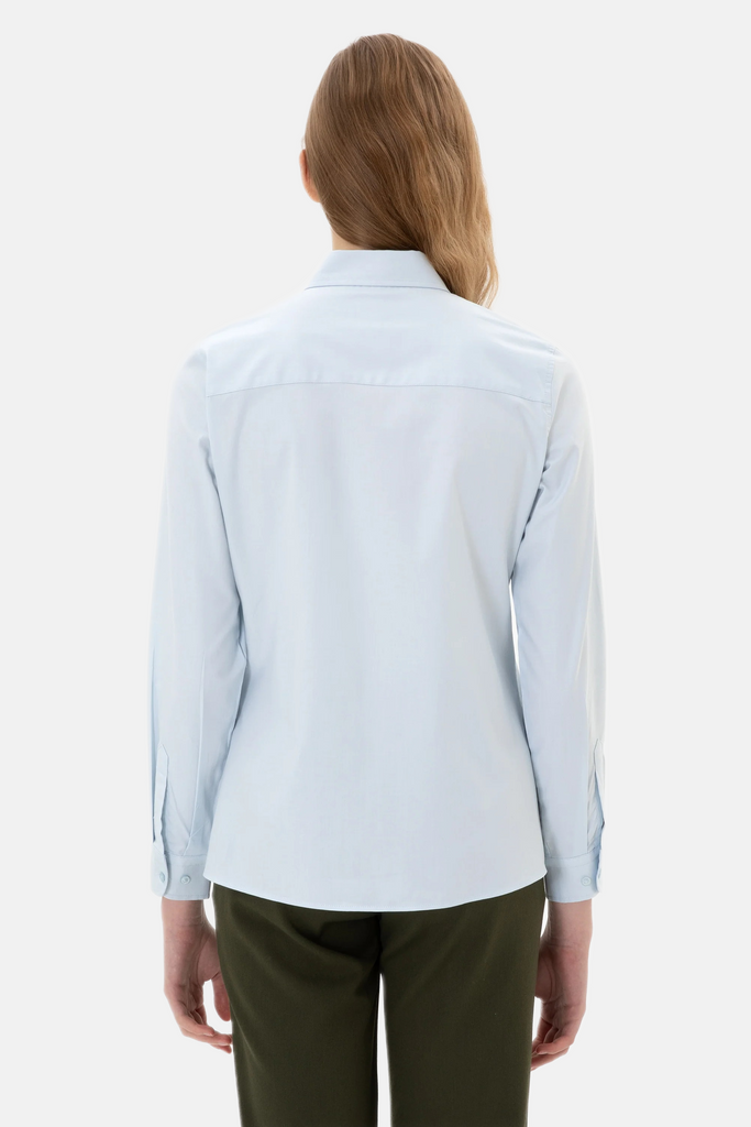 U.S. Polo Assn. svijetlo plava ženska košulja dugih rukava-[SKU]