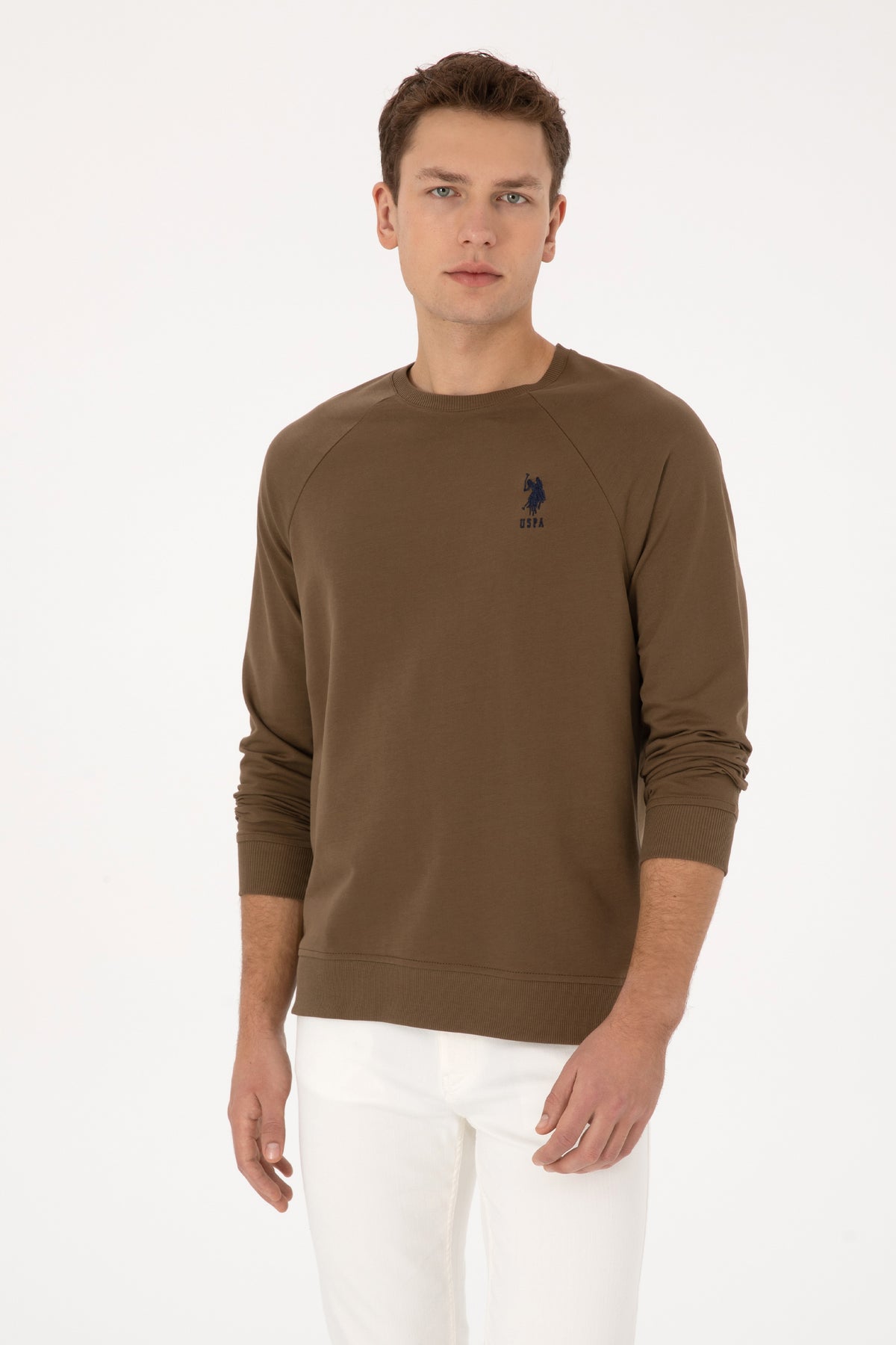 U.S. Polo Assn. kaki muška majica sa raglan rukavima