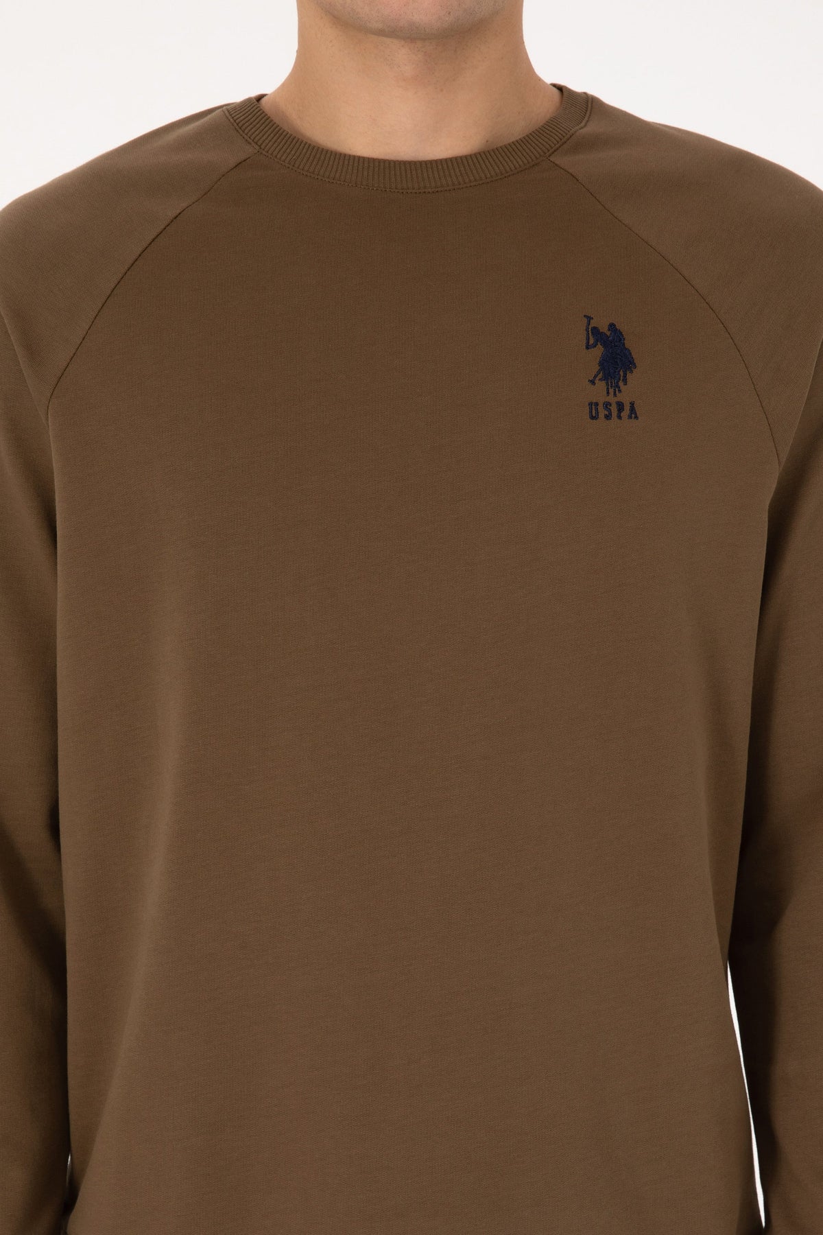 U.S. Polo Assn. khaki muška majica s dugim rukavima