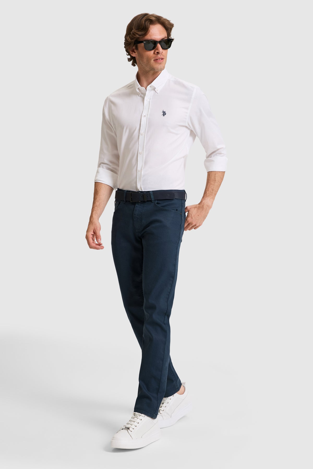 U.S. Polo Assn. tamnoplave muške slim pantalone