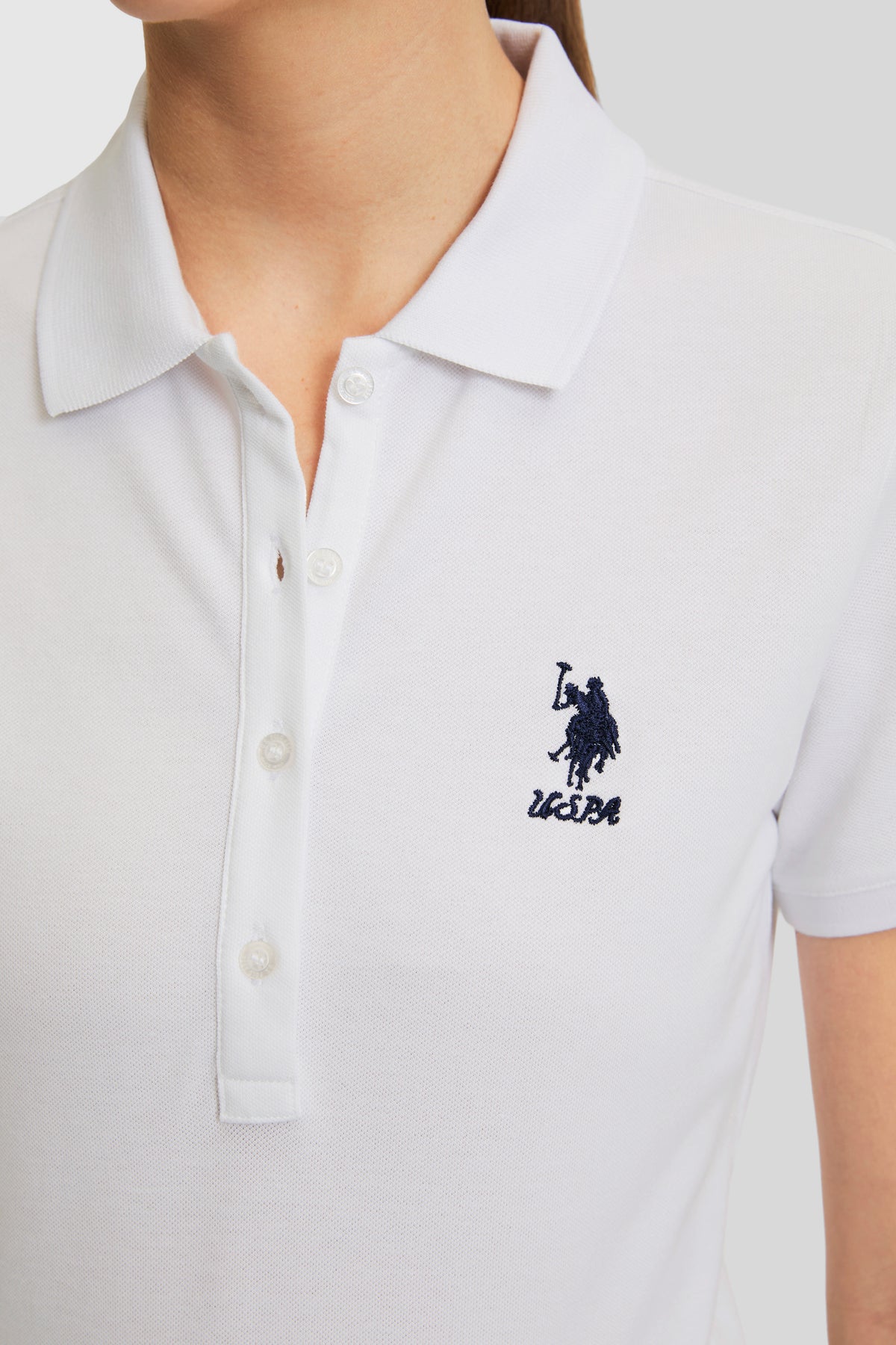 U.S. Polo Assn. bijela ženska polo majica kratkih rukava