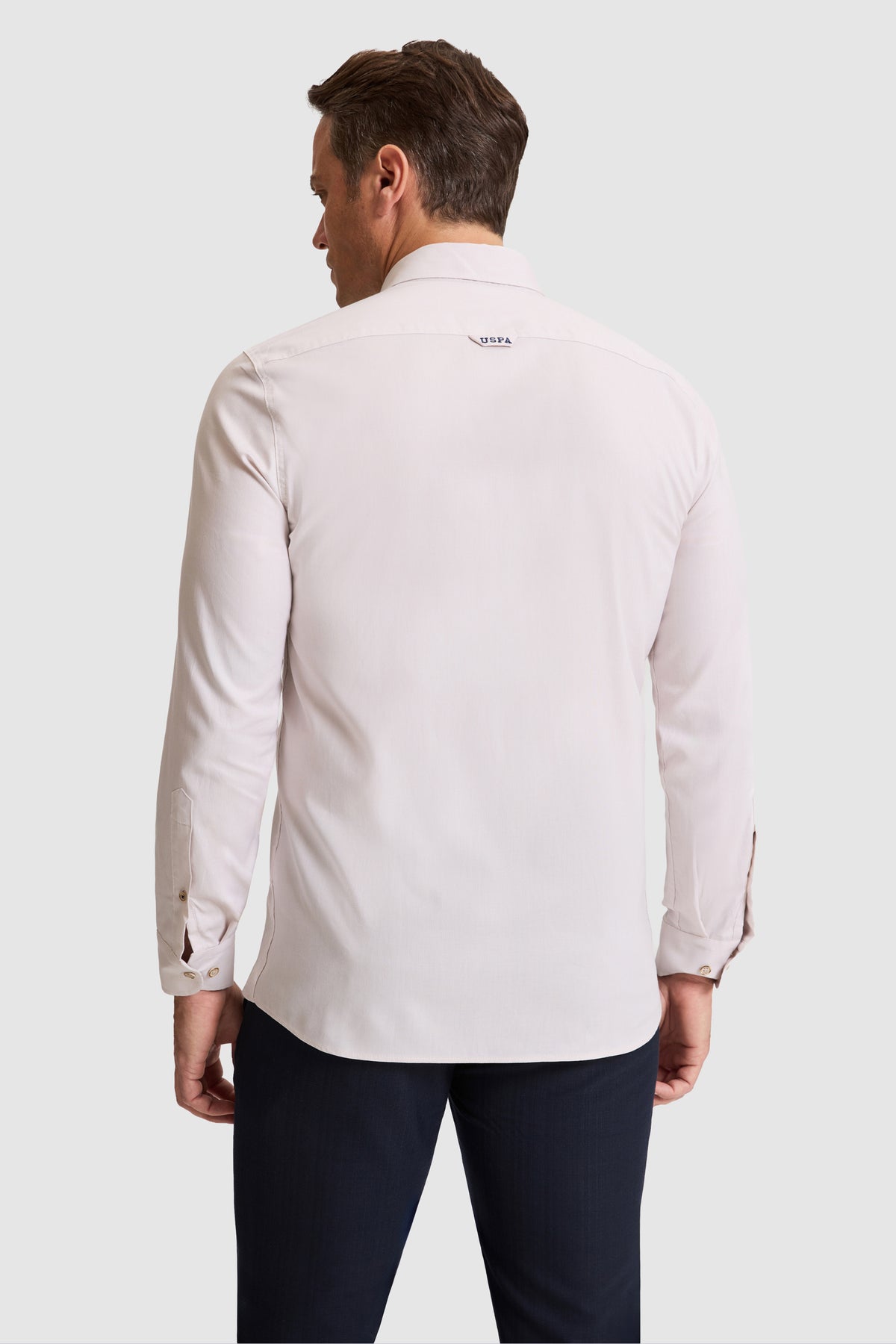 U.S. Polo Assn. bež muška slim oxford košulja