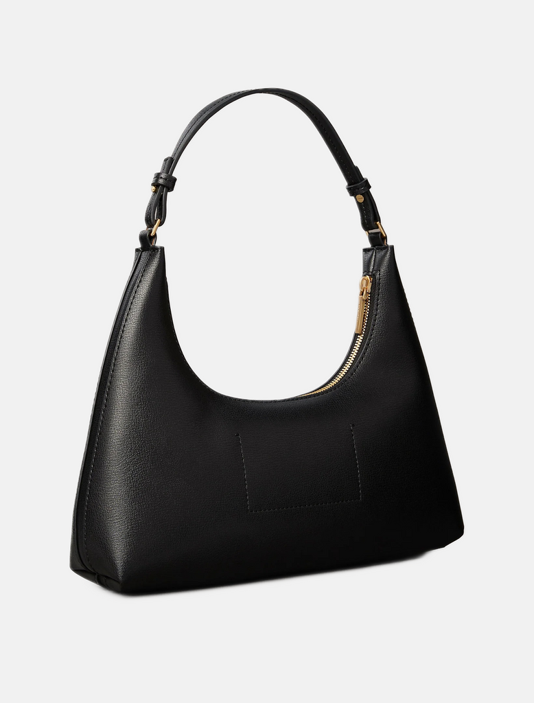 Calvin Klein crna ženska torba sa zlatnim detaljima-[SKU]