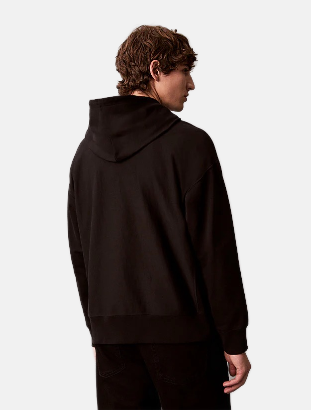 Calvin Klein crna muška dukserica sa kapuljačom-[SKU]