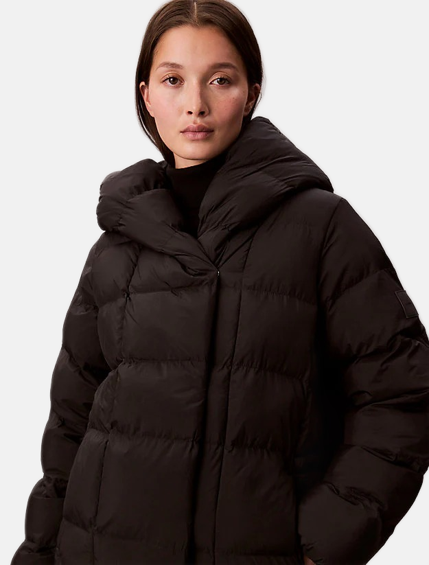 Calvin Klein crna ženska jakna s puf rukavima
