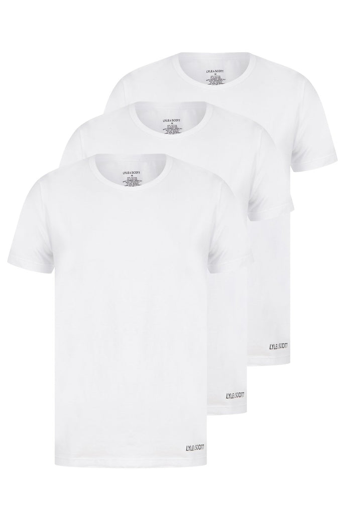 Lyle & Scott bijeli muški donji veš majice set 3 komada (LS3PKT904-ELIJAH-WHITE) 1