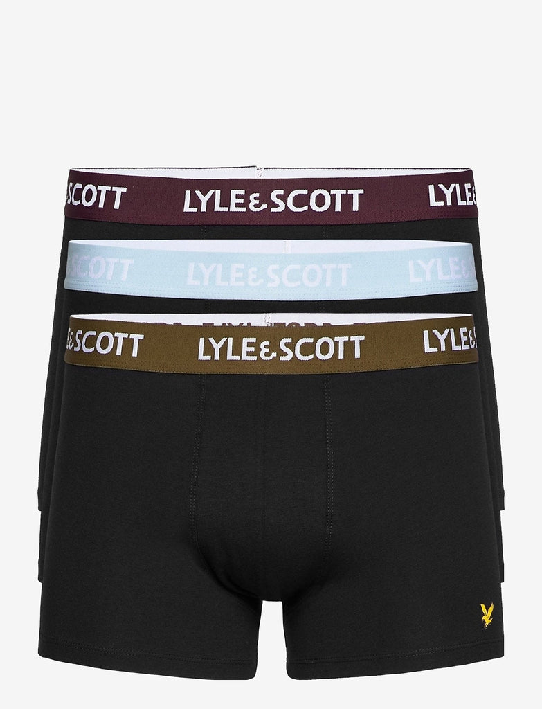 Lyle & Scott crni muški donji veš mix pojasa 3/1