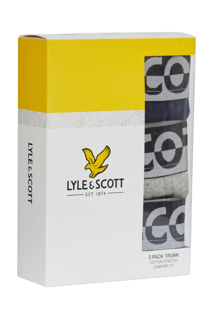 Lyle & Scott mix muški donji veš (LSUWF008-ASHTON-GREY MARL/PEACOAT/BRIGHT WHITE) 2