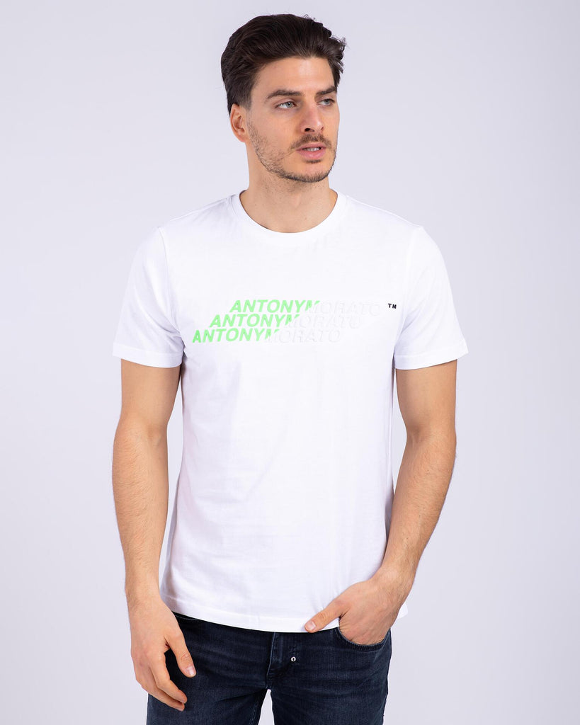 Antony Morato bijela muška majica s natpisom