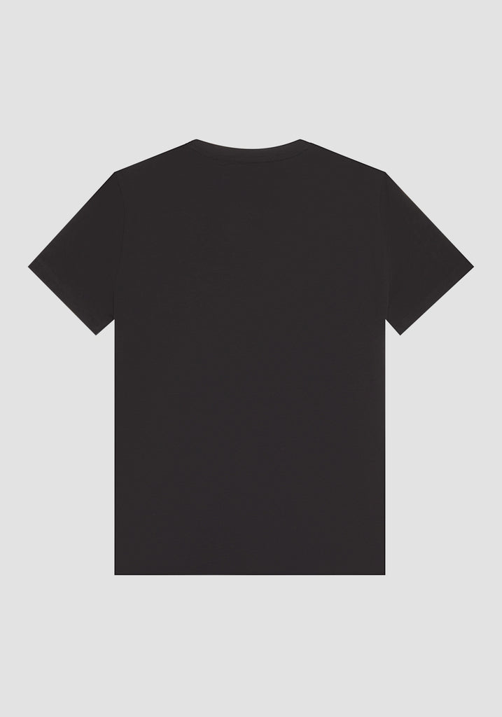 Antony Morato crna muška majica sa sjajnim natpisom