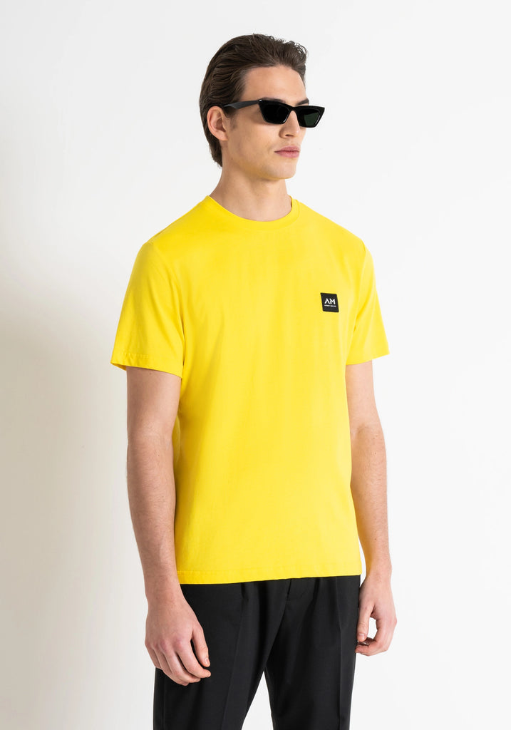 Antony Morato žuta muška majica s okruglim izrezom