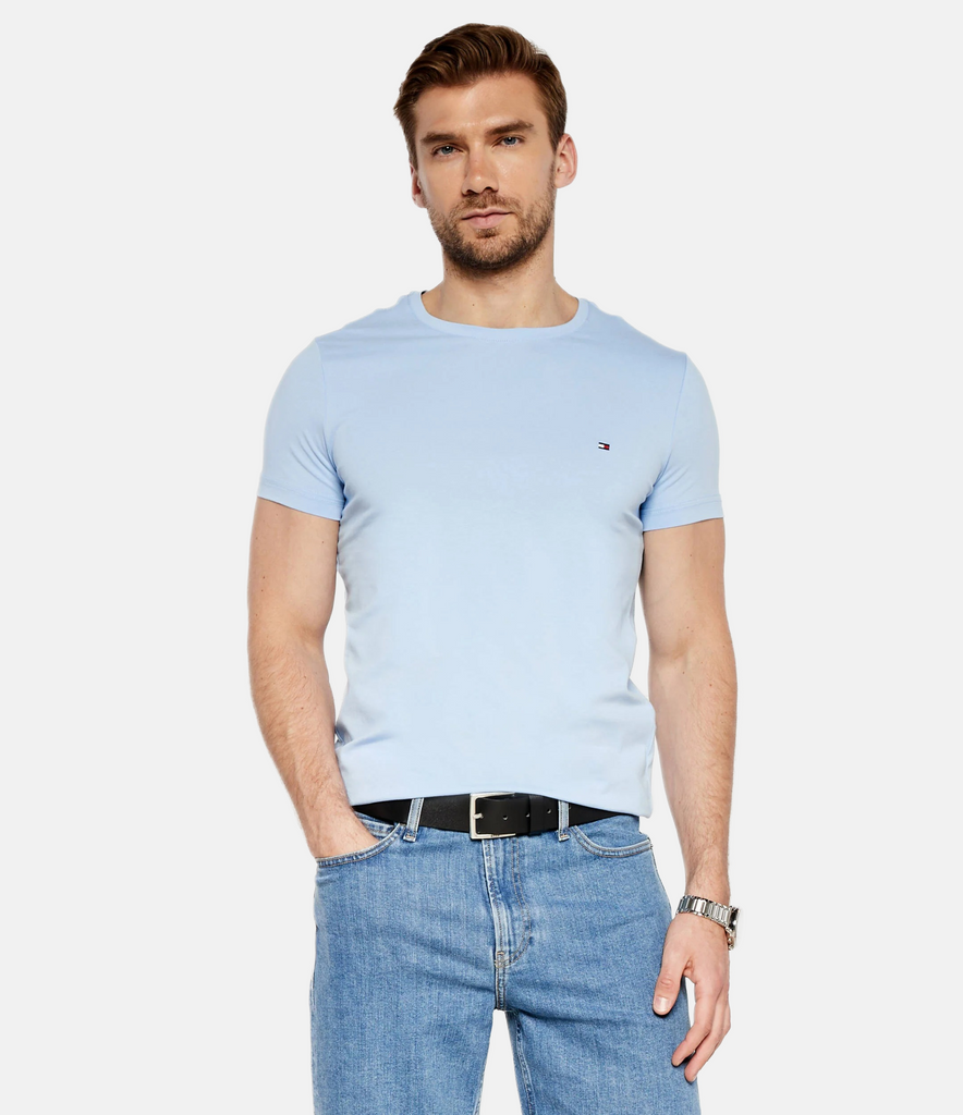 Tommy Hilfiger plava muška majica s kratkim rukavima-[SKU]